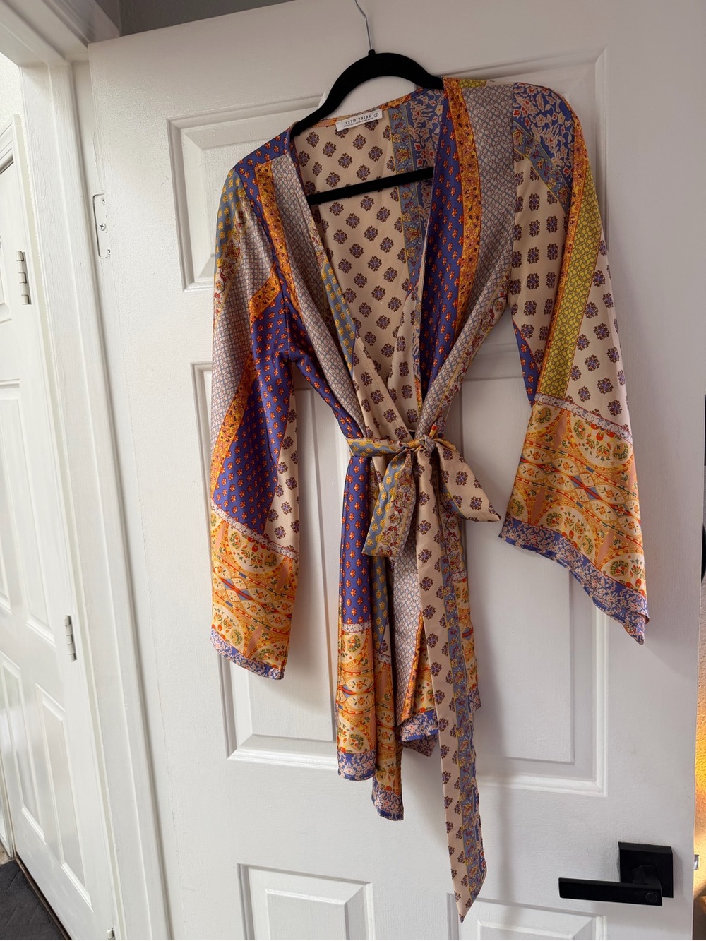 12th Tribe-Gold Standard Multicolored Kimono Dress(S) - Picture 6 of 6